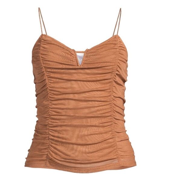 Mesh Brown Top - Picture 1 of 7